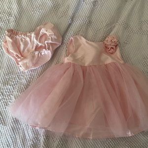 Newborn PINK Tulle dress with bloomer